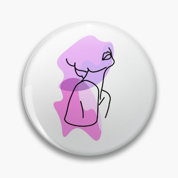 Item preview, Girl silhouette pink purple  designed and sold by alexsdrawingsco.