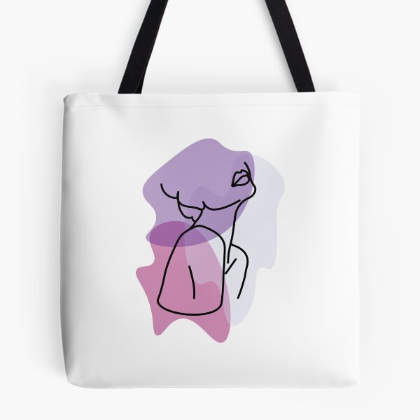 Item preview, Girl silhouette pink purple  designed and sold by alexsdrawingsco.