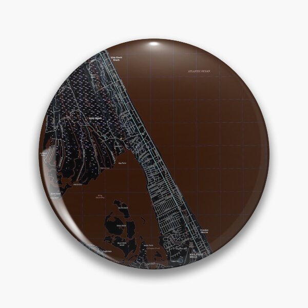 Item preview, Kitty Hawk, NC Topographical Map Dark designed and sold by PGHPhotoCo.