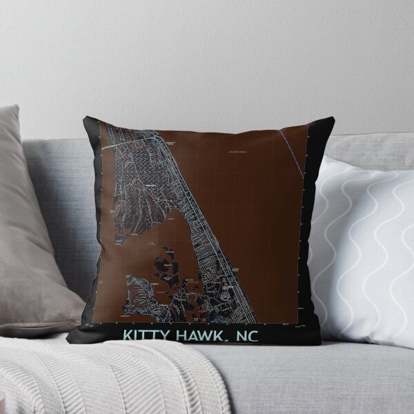Item preview, Kitty Hawk, NC Topographical Map Dark designed and sold by PGHPhotoCo.