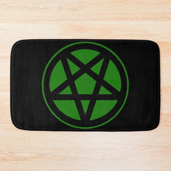 Item preview, Inverted Pentagram Dark Green | Satanic designed and sold by Godstomper.