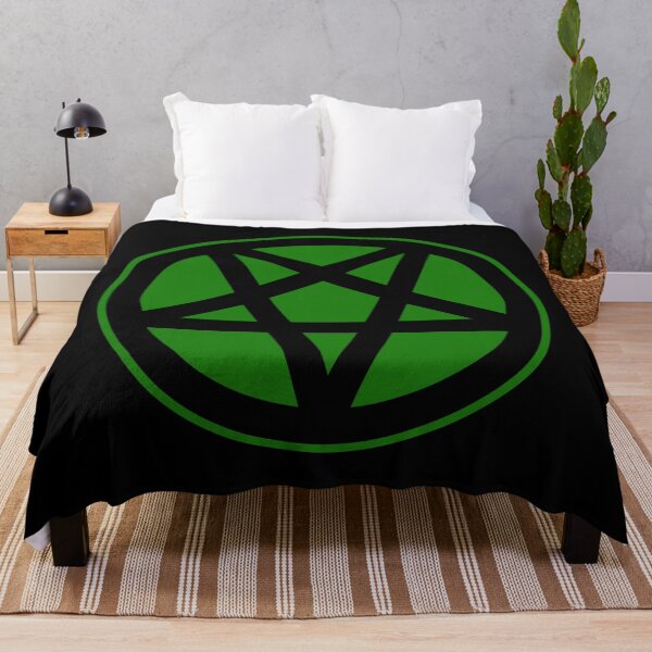 Item preview, Inverted Pentagram Dark Green | Satanic designed and sold by Godstomper.