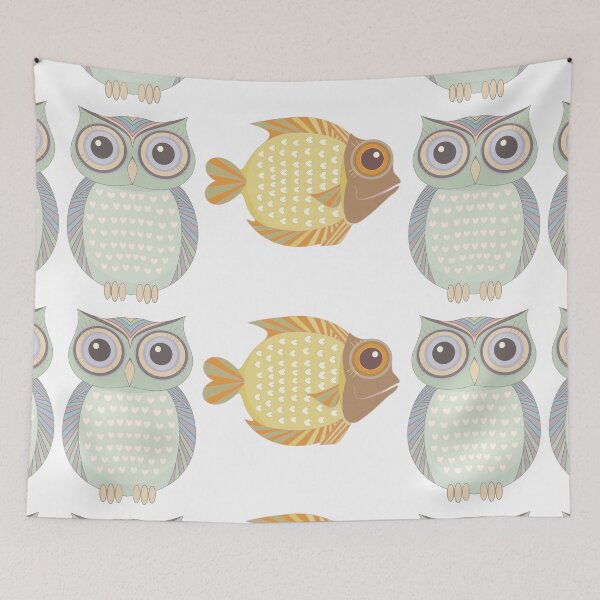 Item preview, Owl Fish Owl designed and sold by Jean Gregory Evans.