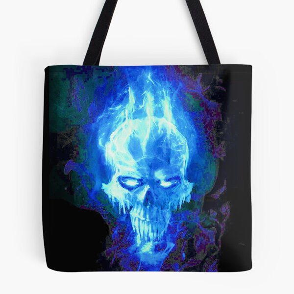 Item preview, Blue Fire Skull designed and sold by Gothic Fantasy.