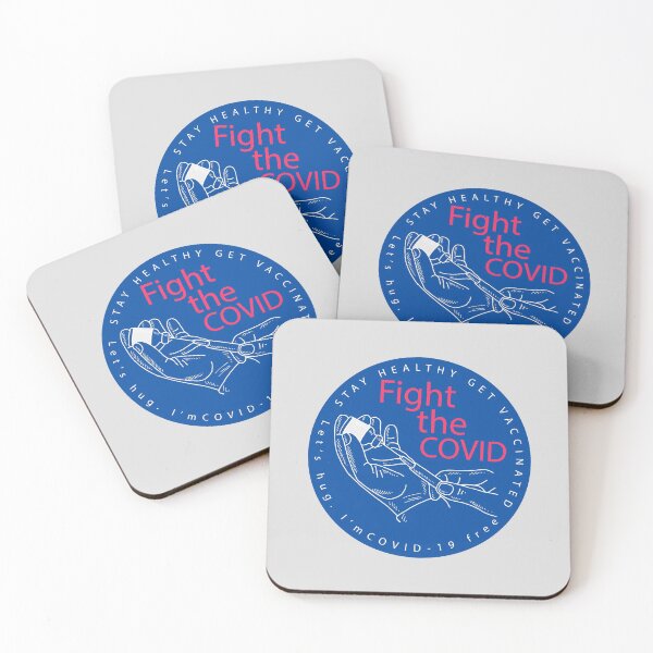 Item preview, Fight The Covid Get Vaccinated designed and sold by okpinsArtDesign.