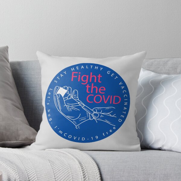 Item preview, Fight The Covid Get Vaccinated designed and sold by okpinsArtDesign.