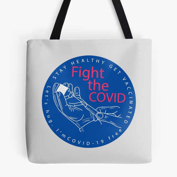 Item preview, Fight The Covid Get Vaccinated designed and sold by okpinsArtDesign.