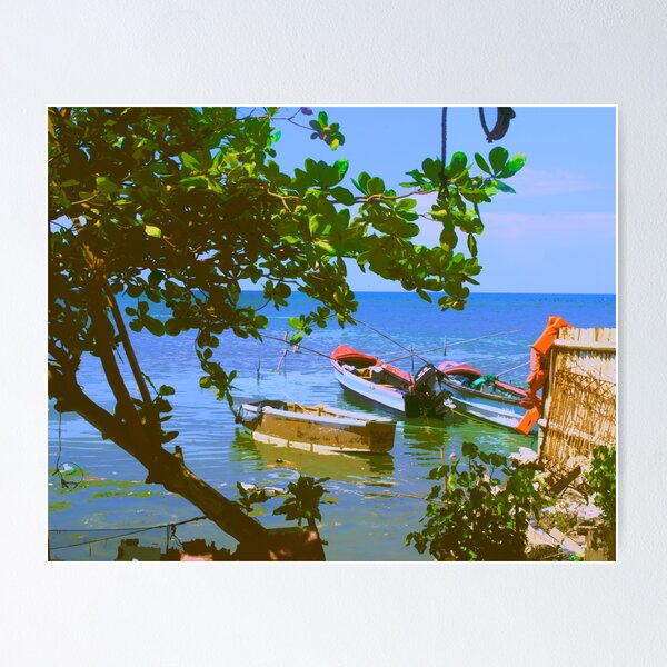 Item preview, A Pair Of Boats Docked In Jamaica designed and sold by Jermain Robinson.