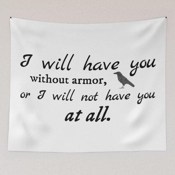 Item preview, I Will Have You Without Armor (Raven) Drawing designed and sold by lovebubbles5.