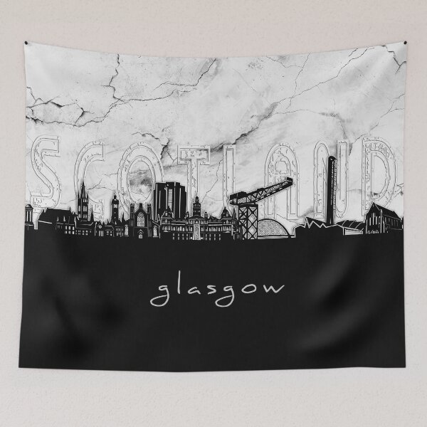 Artikelvorschau, Skyline von Glasgow aus Marmor entworfen und verkauft von BekimART2.