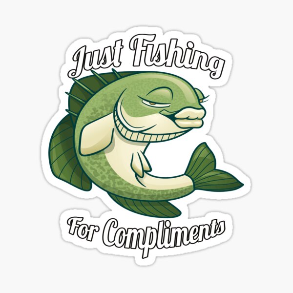 Fishing Fisherman Always Think Like A Fish Sticker for Sale by