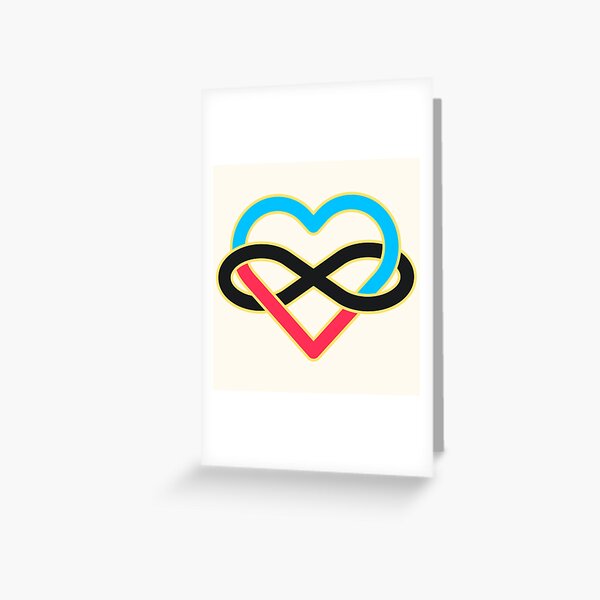 Polyamory Infinity Heart Greeting Card