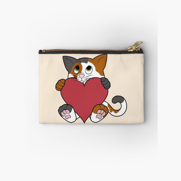Item preview, Valentine's Day Calico Cat with Red Heart designed and sold by Grifynne.