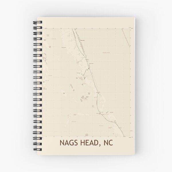 Item preview, Nags Head, NC Topographical Map Vintage designed and sold by PGHPhotoCo.