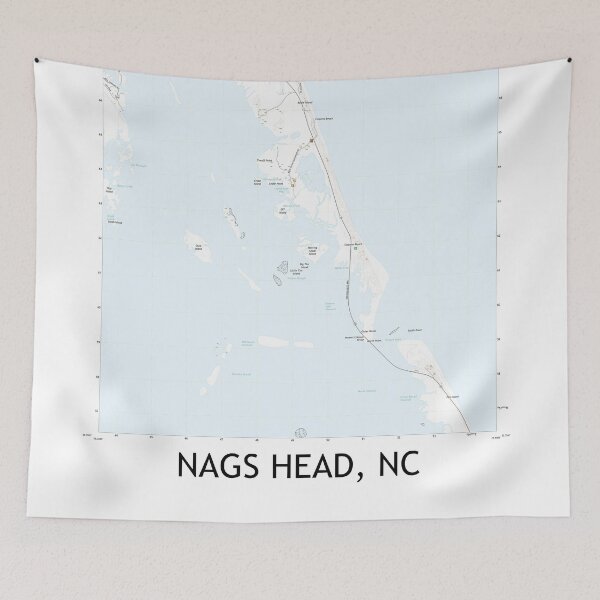 Item preview, Nags Head, NC Topographical Map Clean designed and sold by PGHPhotoCo.