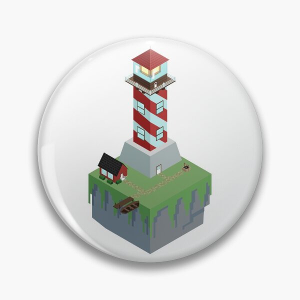 Item preview, Lighthouse on Floating Island (Isometric) designed and sold by Pem Bear.