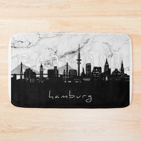 Item preview, hamburg skyline marble designed and sold by BekimART2.