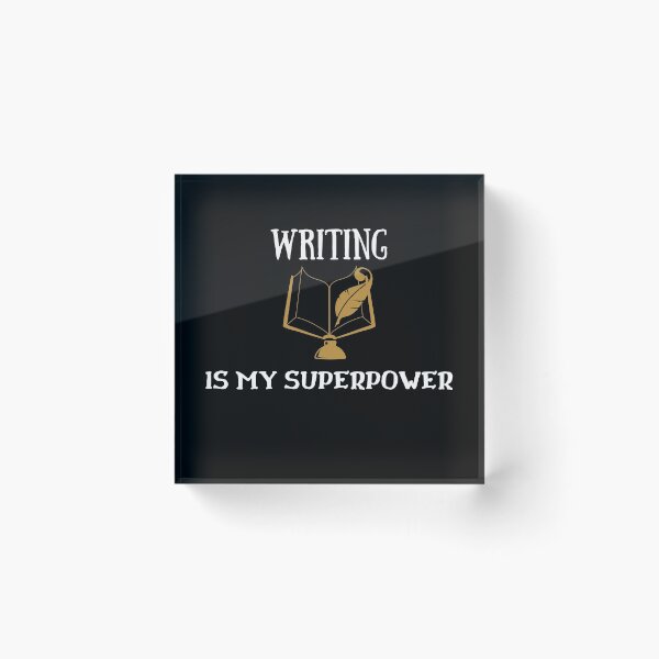 Item preview, Writing Is My Superpower designed and sold by fahrurrozzi.