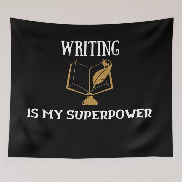 Item preview, Writing Is My Superpower designed and sold by fahrurrozzi.