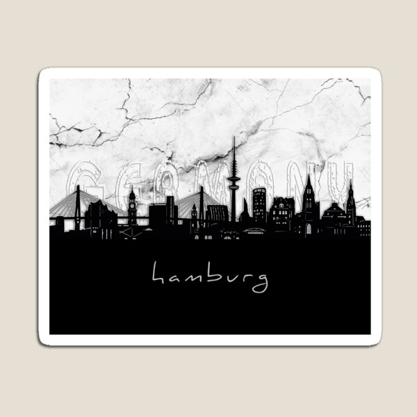 Item preview, hamburg skyline marble designed and sold by BekimART2.