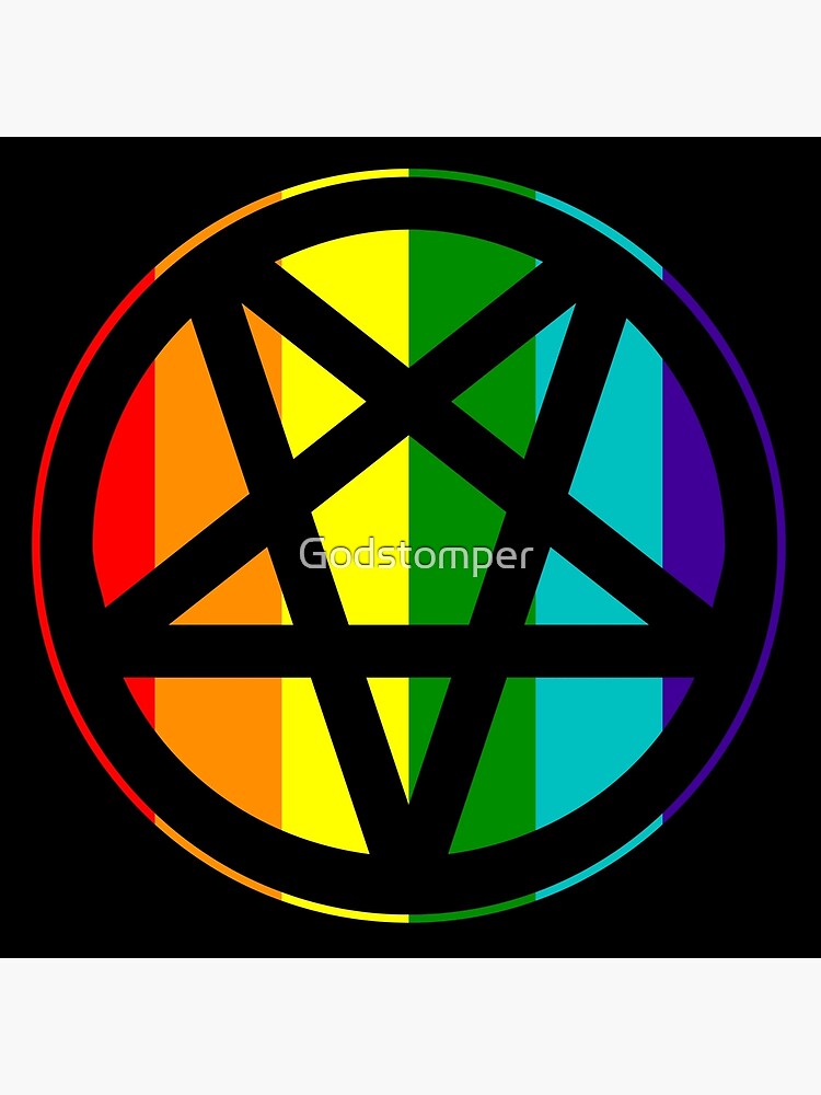 Satanic Pentagram Melting Wall Flag-satanic Wall Decor-gothic