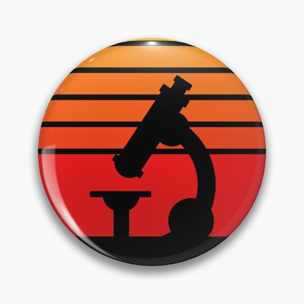Item preview, RED ORANGE COLORS RETRO SUNSET MICROSCOPE SCIENCE designed and sold by Hippiesole.