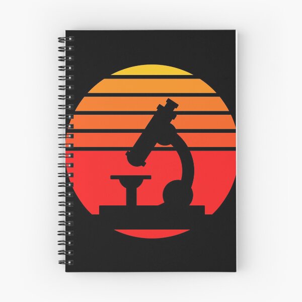Item preview, RED ORANGE COLORS RETRO SUNSET MICROSCOPE SCIENCE designed and sold by Hippiesole.