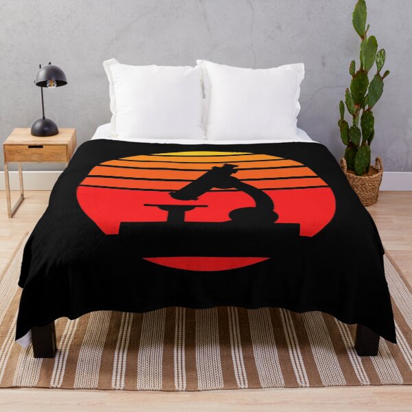Item preview, RED ORANGE COLORS RETRO SUNSET MICROSCOPE SCIENCE designed and sold by Hippiesole.