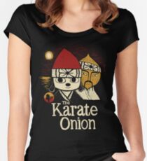 die Karate-Zwiebel Tailliertes Rundhals-Shirt