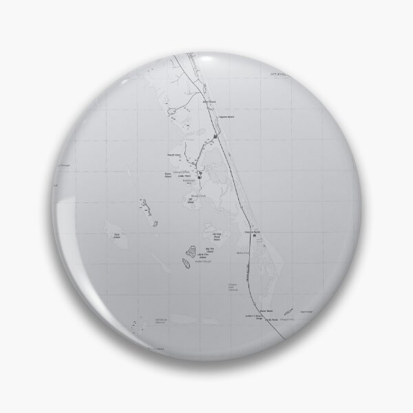 Item preview, Nags Head, NC Topographical Map Grey designed and sold by PGHPhotoCo.