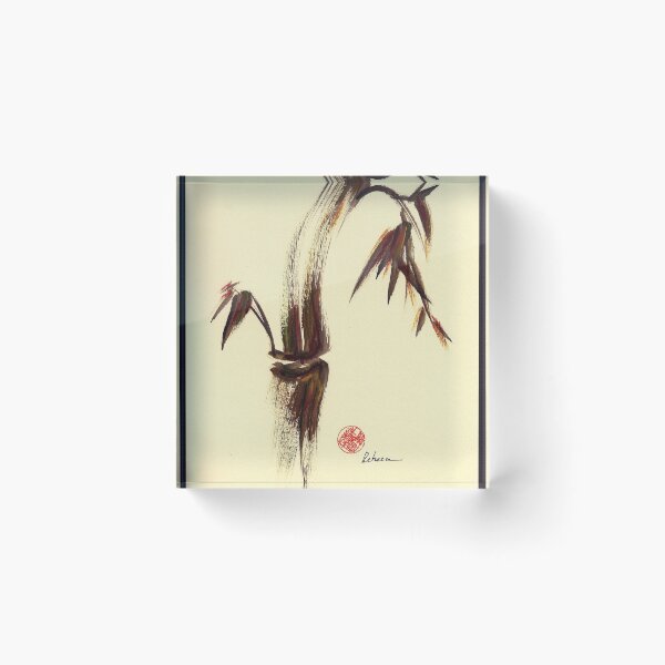 Item preview, Here and Now - Zen dry brush painting of peace and joy designed and sold by Rebecca Rees.