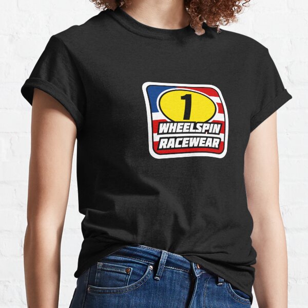 WheelSpin Racewear Red-Wht-Blue Logo Classic T-Shirt