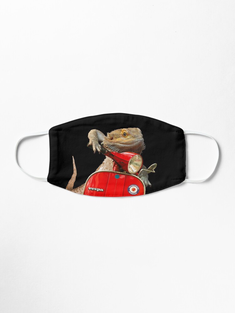 Alternate view of Born To Be Wild - Bearded Dragon On A Vespa Mask