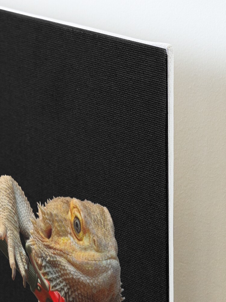 Alternate view of Born To Be Wild - Bearded Dragon On A Vespa Mounted Print