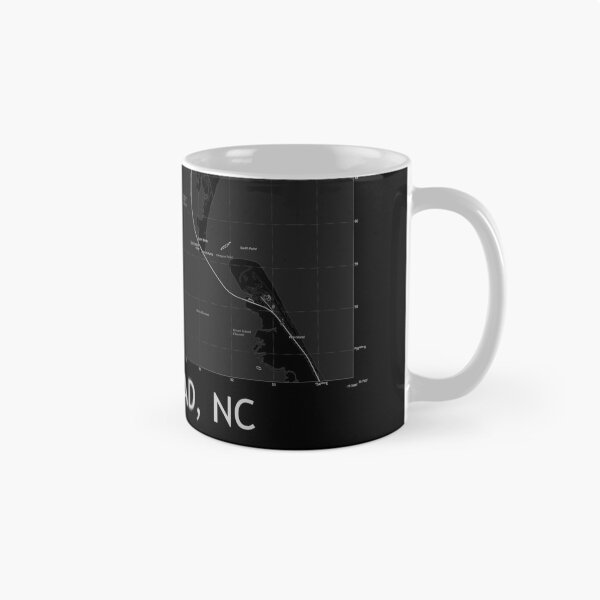 Item preview, Nags Head, NC Topographical Map Black designed and sold by PGHPhotoCo.