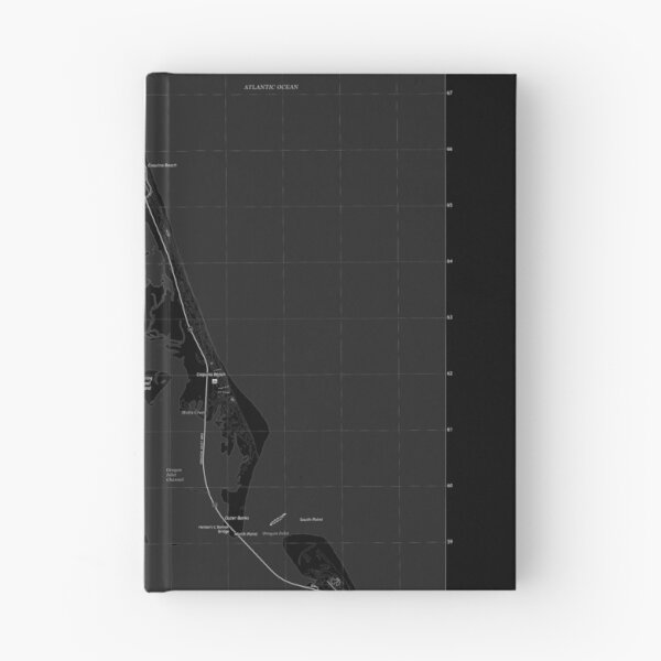 Item preview, Nags Head, NC Topographical Map Black designed and sold by PGHPhotoCo.