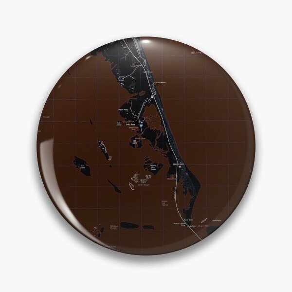 Item preview, Nags Head, NC Topographical Map Dark designed and sold by PGHPhotoCo.