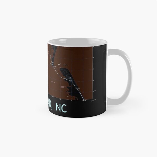 Item preview, Nags Head, NC Topographical Map Dark designed and sold by PGHPhotoCo.