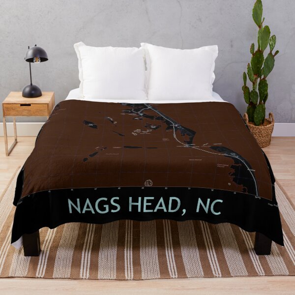 Item preview, Nags Head, NC Topographical Map Dark designed and sold by PGHPhotoCo.