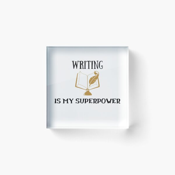 Item preview, Writing Is My Superpower designed and sold by fahrurrozzi.
