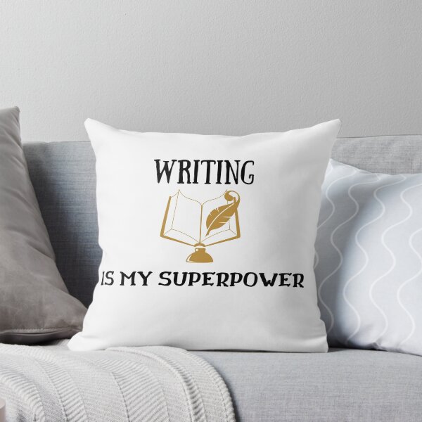 Item preview, Writing Is My Superpower designed and sold by fahrurrozzi.