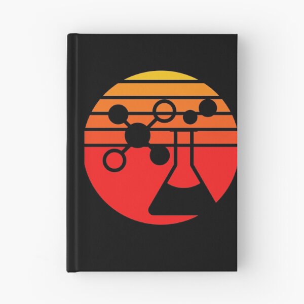Item preview, RED ORANGE COLORS RETRO SUNSET CHEMISTRY FLASK designed and sold by Hippiesole.