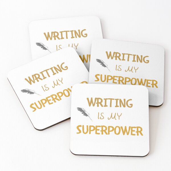 Item preview, Writing Is My Superpower designed and sold by fahrurrozzi.