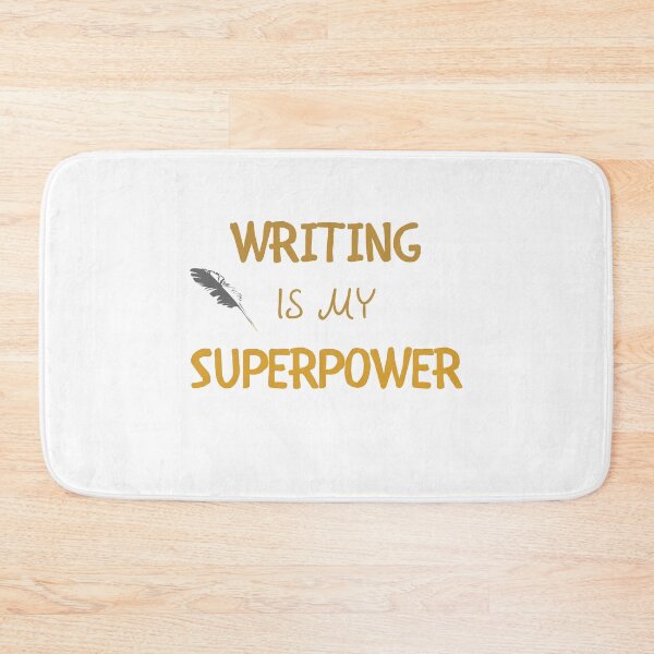 Item preview, Writing Is My Superpower designed and sold by fahrurrozzi.