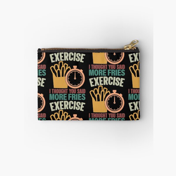 Item preview, Exercise I Thought You Said Extra Fries More Fries Cardio Funny designed and sold by GravitiTees.