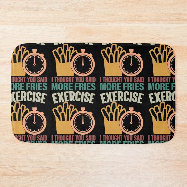 Item preview, Exercise I Thought You Said Extra Fries More Fries Cardio Funny designed and sold by GravitiTees.
