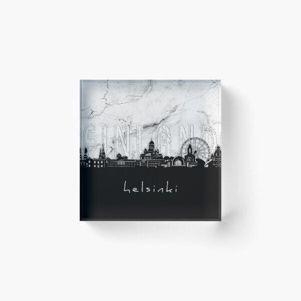Item preview, helsinki skyline marble designed and sold by BekimART2.