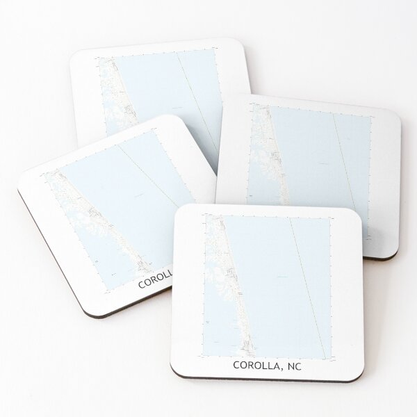 Item preview, Corolla, NC Topographical Map Clean designed and sold by PGHPhotoCo.