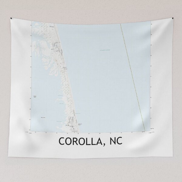 Item preview, Corolla, NC Topographical Map Clean designed and sold by PGHPhotoCo.
