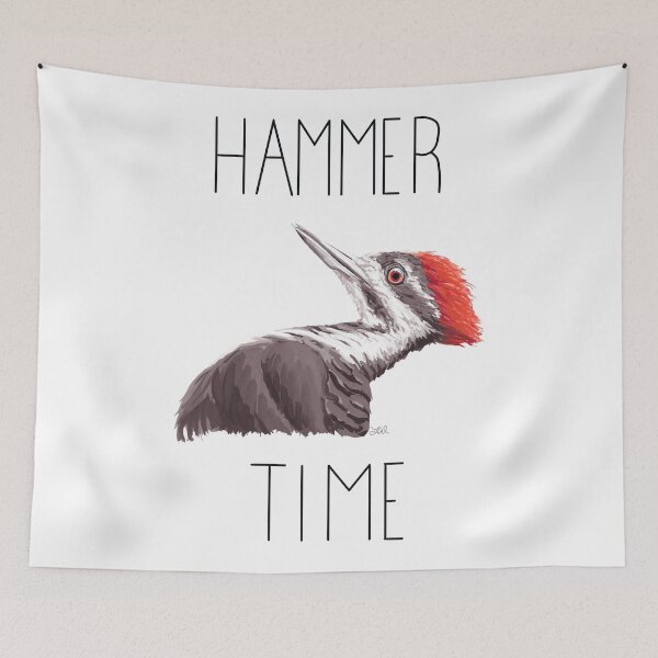 Item preview, Hammer Time (Pileated Woodpecker) designed and sold by LauraWolfArtist.